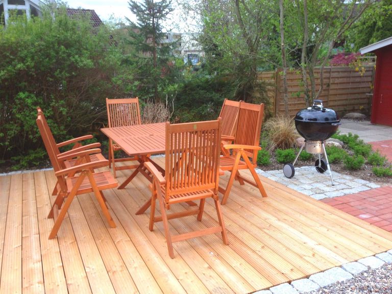 Grillplatz im Garten des Gästehauses