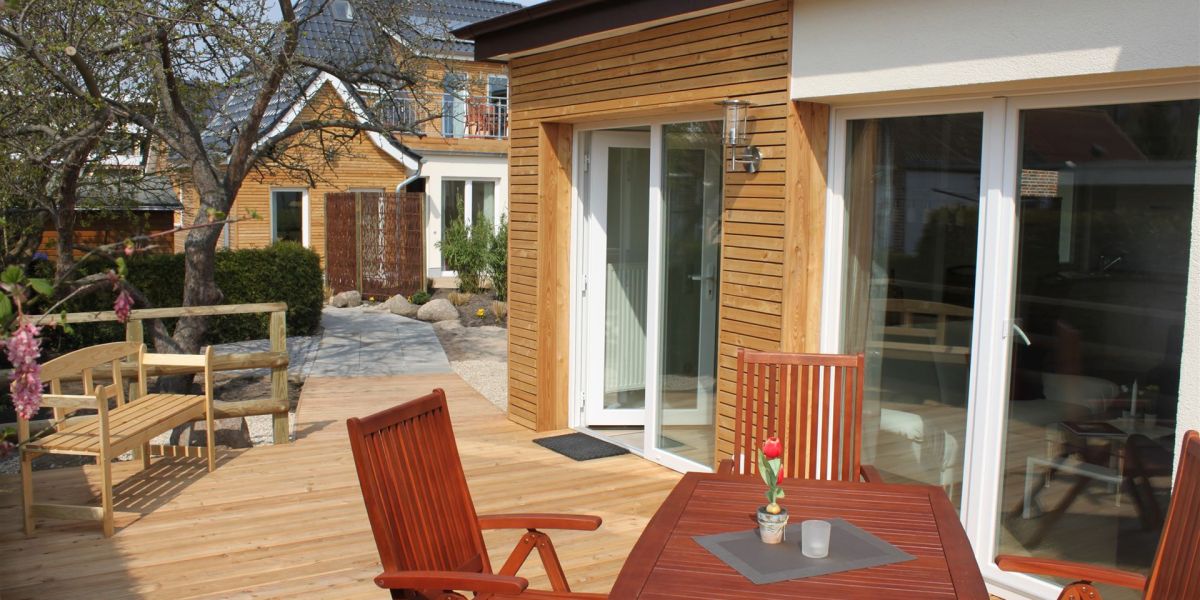 Terrasse Bungalow (K2) im Strandhaus Königsberger Allee 8 in Grömitz