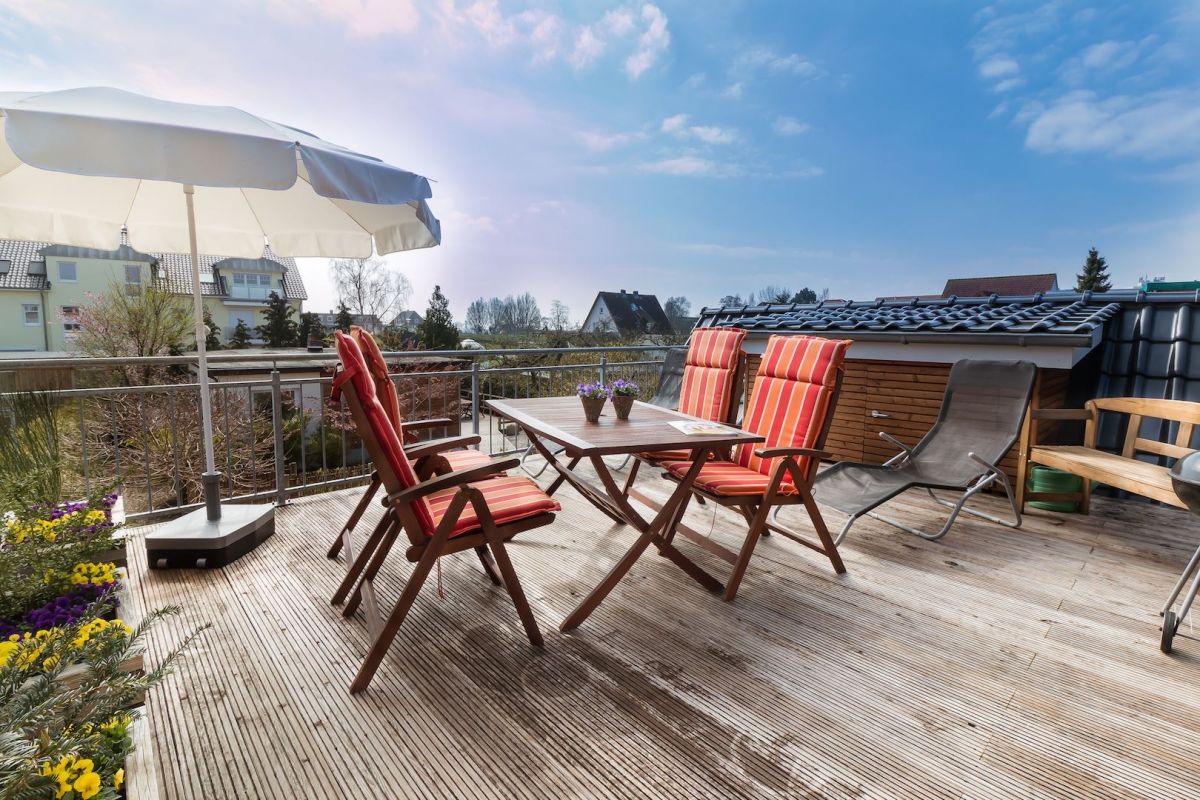 Dachterrasse mit Meerblick (K3)