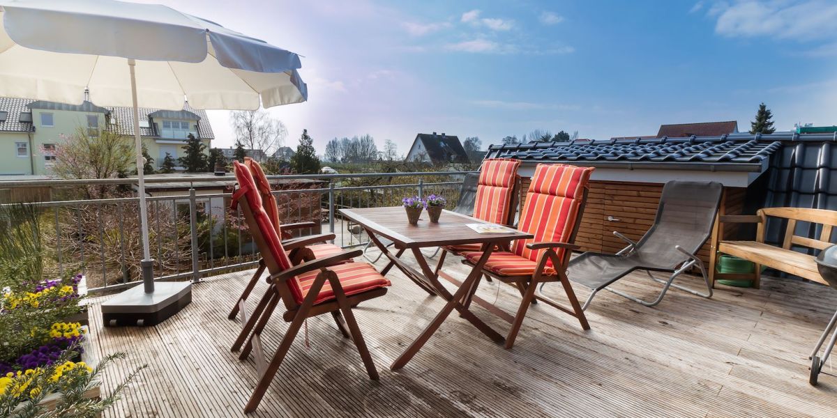 Dachterrasse mit Meerblick (K3)